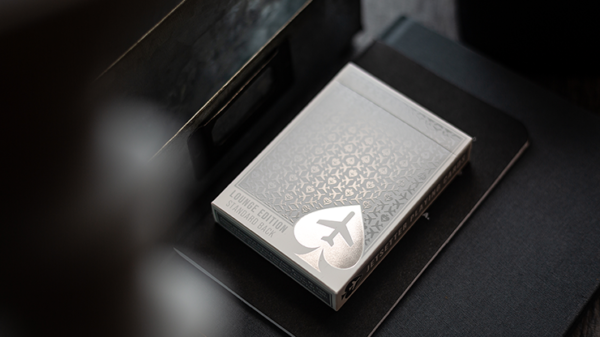 70227-full Lounge Edition in Jetway (Silver) by Jetsetter Playing Cards