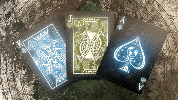 71028-alt2 Bicycle Starlight Earth Glow Playing Cards by Collectable Playing Cards