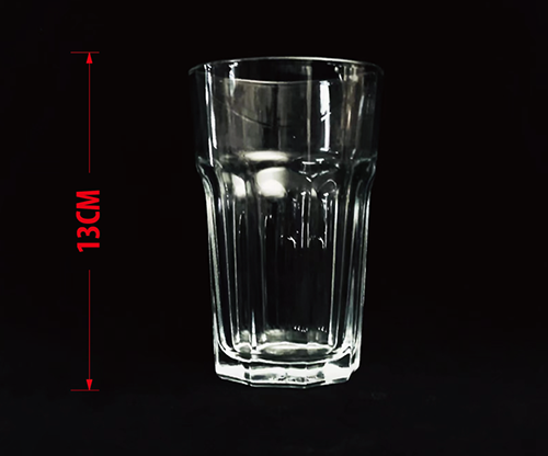 SELF EXPLODING DRINKING GLASS RIDGE (13.5cm) by Wance - Trick