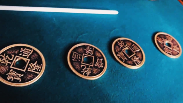 71396-alt1 Silver Chinese Coins Set by Lion Miracle - Trick