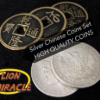 71396-full Silver Chinese Coins Set by Lion Miracle - Trick