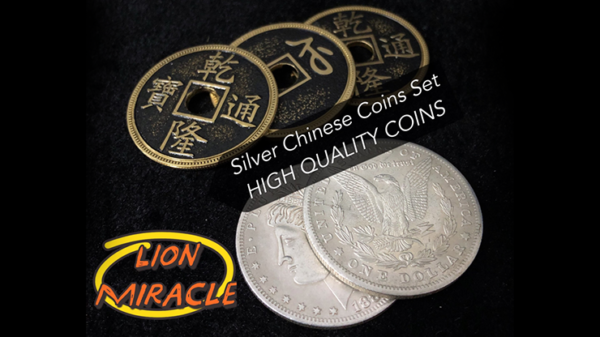 71396-full Silver Chinese Coins Set by Lion Miracle - Trick