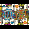 71432-alt5 The Beatles (Orange) Playing Cards by theory11