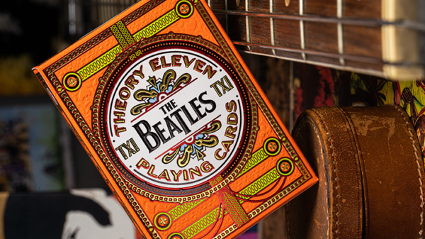 71432-full The Beatles (Orange) Playing Cards by theory11