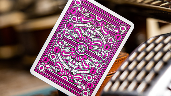 71433-alt2 The Beatles (Pink) Playing Cards by theory11