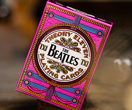 71433-full The Beatles (Pink) Playing Cards by theory11