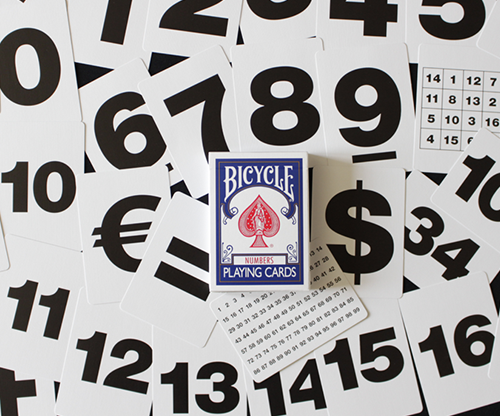 Bicycle Special NUMBERS Blue Playing Cards (plus 11 Online Effects)
