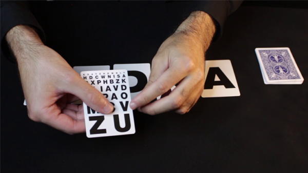 71508-alt4 Bicycle Special LETTERS Blue Playing Cards (plus 10 Online Effects)