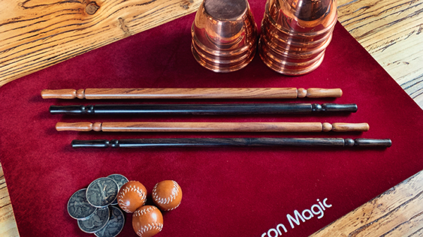 71588-alt5 Wooden wand PRO (Standard Black) by Harry He & Bacon Magic - Trick