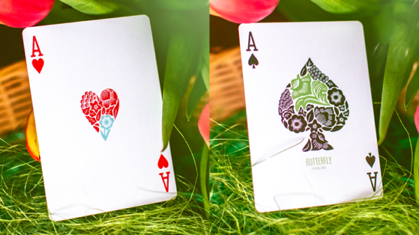 72318-alt5 Butterfly Seasons Playing Cards Marked (Spring) by Ondrej Psenicka