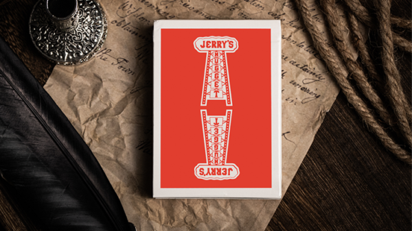 72375-full Jerry's Nugget (Atomic Red) Marked Monotone Playing Cards