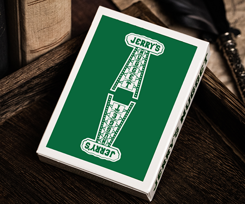 Jerry's Nugget (Felt Green) Marked Monotone Playing Cards