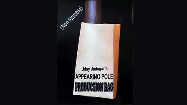 72780-full APPEARING POLE BAG BROWN (Gimmicked / No Tear) by Uday Jadugar - Trick