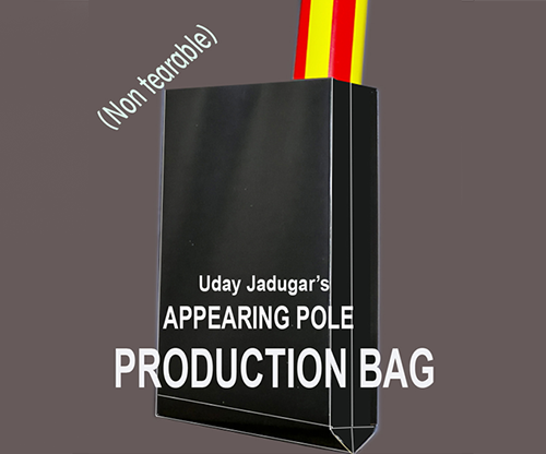 APPEARING POLE BAG BLACK (Gimmicked / No Tear) by Uday Jadugar - Trick