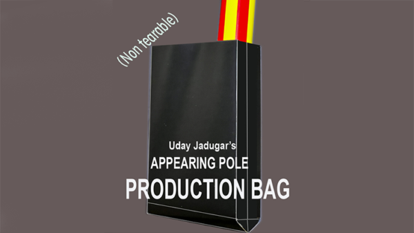 72781-full APPEARING POLE BAG BLACK (Gimmicked / No Tear) by Uday Jadugar - Trick