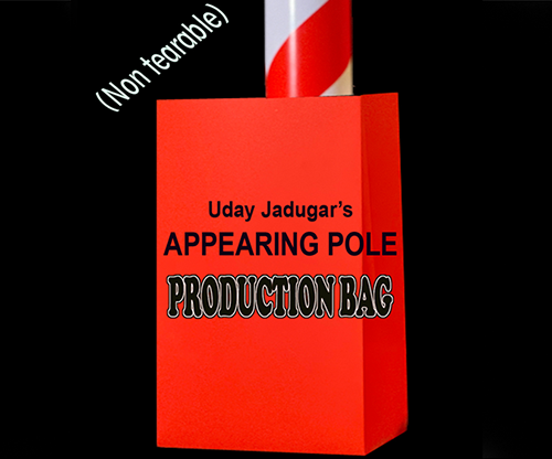 APPEARING POLE BAG RED (Gimmicked / No Tear) by Uday Jadugar - Trick