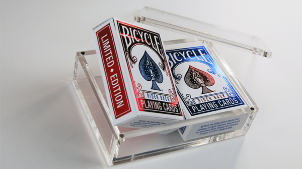 72900-alt2 Bicycle Rider Back Mini Limited Edition (2 Pack With Foil Tucks In Carat Case) by US Playing Card Co