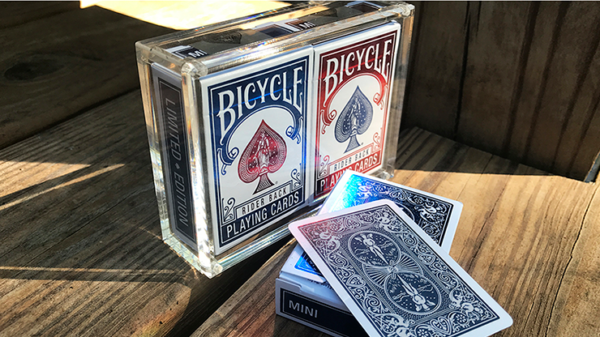 72900-alt4 Bicycle Rider Back Mini Limited Edition (2 Pack With Foil Tucks In Carat Case) by US Playing Card Co