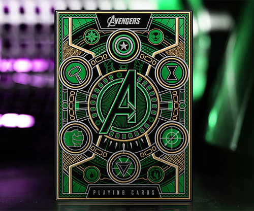 73138-full Avengers: Green Edition Playing Cards by theory11