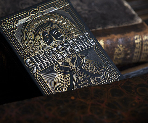 Shakespeare (Black) Playing Cards