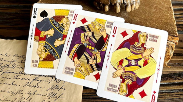 73789-alt2 Shakespeare (Burgundy) Playing Cards