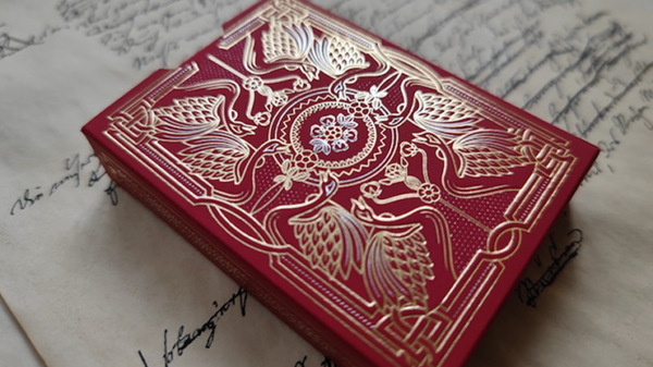 73789-alt3 Shakespeare (Burgundy) Playing Cards