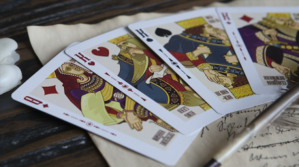 73789-alt4 Shakespeare (Burgundy) Playing Cards