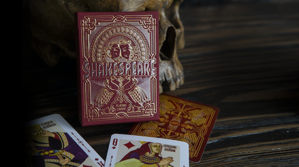 73789-full Shakespeare (Burgundy) Playing Cards