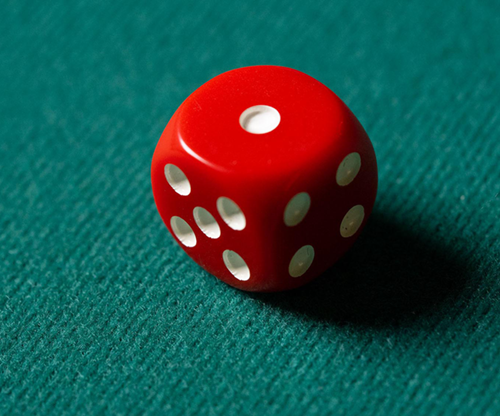 74161-full REPLACEMENT DIE RED (GIMMICKED) FOR MENTAL DICE by Tony Anverdi - Trick