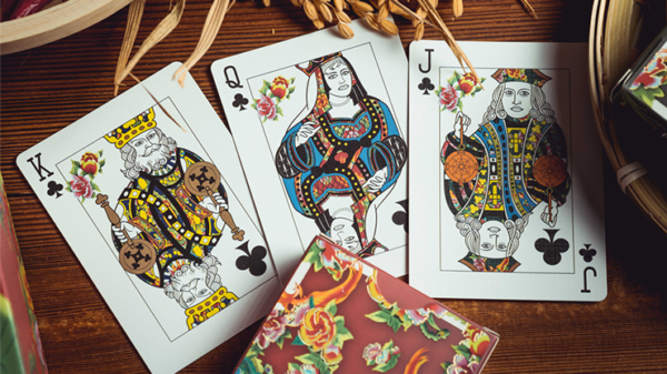 74732-alt4 Phoenix and Peony (Red) Playing Cards by Bacon Playing Card Company