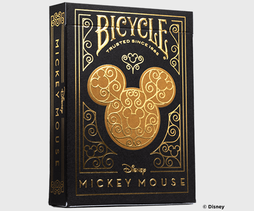 Bicycle Disney Mickey Mouse (Black and Gold) by US Playing Card Co.