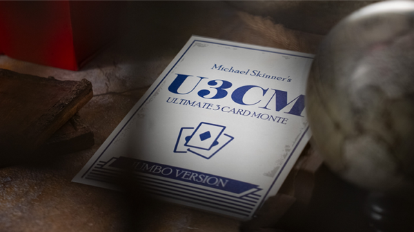 75312-full Michael Skinner's Ultimate Bicycle Jumbo 3 Card Monte (Blue) by Murphy's Magic - Trick