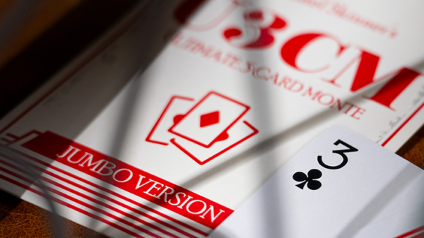 75313-alt1 Michael Skinner's Ultimate Bicycle Jumbo 3 Card Monte (Red) by Murphy's Magic - Trick