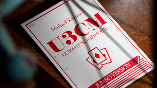 75313-full Michael Skinner's Ultimate Bicycle Jumbo 3 Card Monte (Red) by Murphy's Magic - Trick