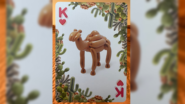 75392-alt1 Gilded Bicycle Balloon Desert Playing Cards