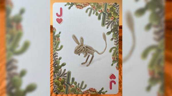 75392-alt2 Gilded Bicycle Balloon Desert Playing Cards