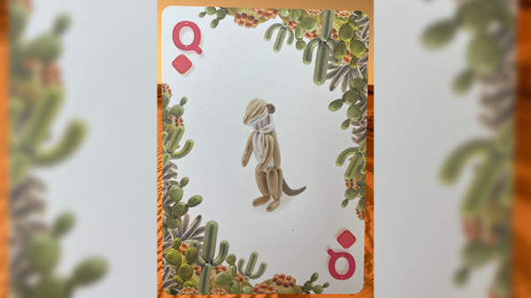 75392-alt3 Gilded Bicycle Balloon Desert Playing Cards