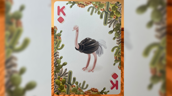 75392-alt4 Gilded Bicycle Balloon Desert Playing Cards