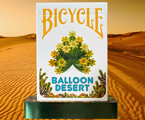 Gilded Bicycle Balloon Desert Playing Cards