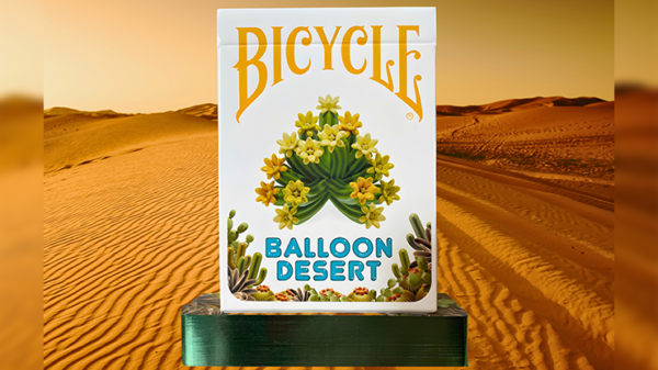 75392-full Gilded Bicycle Balloon Desert Playing Cards