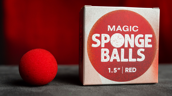 75536-full Magic Sponge Balls 4PK RED 1.5" by Murphy's Magic