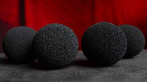 75539-alt2 Magic Sponge Balls 4PK BLACK 3" by Murphy's Magic