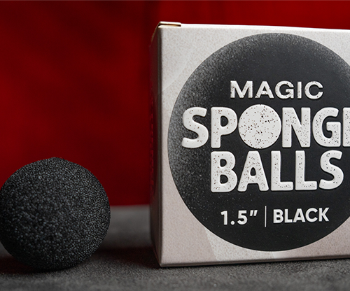 Magic Sponge Balls 4PK BLACK 1.5" by Murphy's Magic