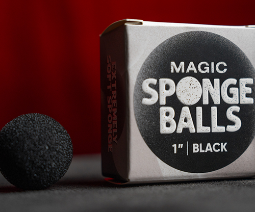 Magic Sponge Balls 4PK BLACK 1" by Murphy's Magic