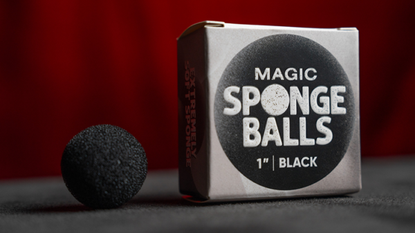 75542-full Magic Sponge Balls 4PK BLACK 1" by Murphy's Magic
