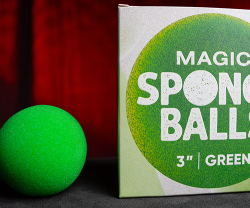 Magic Sponge Balls 4PK GREEN 3" by Murphy's Magic