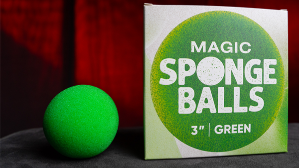 75543-full Magic Sponge Balls 4PK GREEN 3" by Murphy's Magic