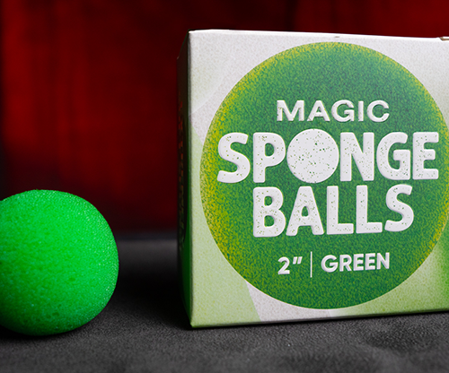 Magic Sponge Balls 4PK GREEN 2" by Murphy's Magic