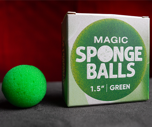 Magic Sponge Balls 4PK GREEN 1.5" by Murphy's Magic
