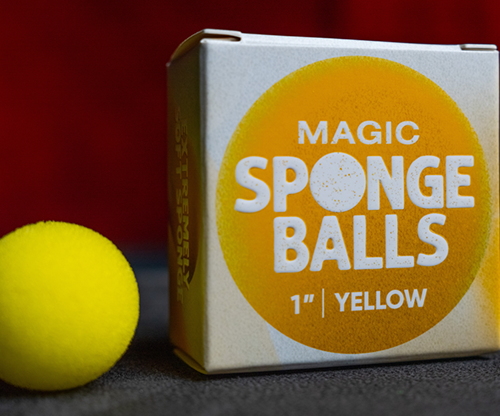 Magic Sponge Balls 4PK YELLOW 1" by Murphy's Magic